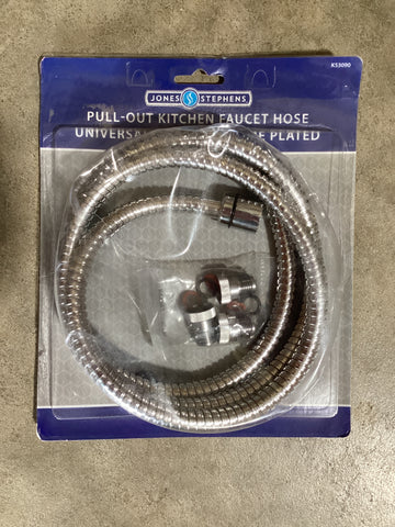 Pull-out Kitchen Faucet Hose Universal Style - Chrome Plated