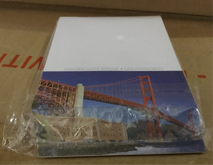 Case of Notepads with Golden Gate Bridge Design